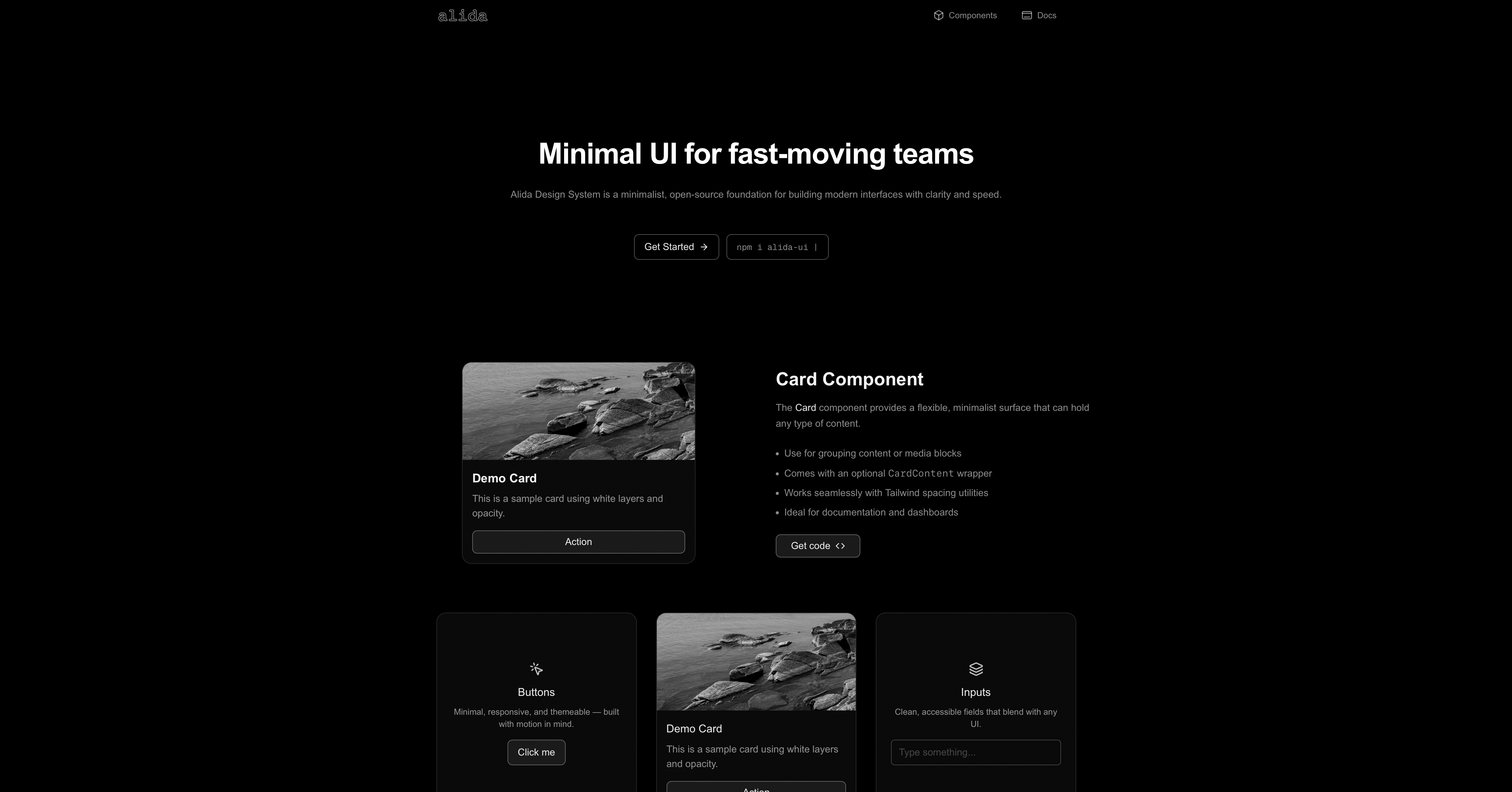 Alida UI - Open-Source npm